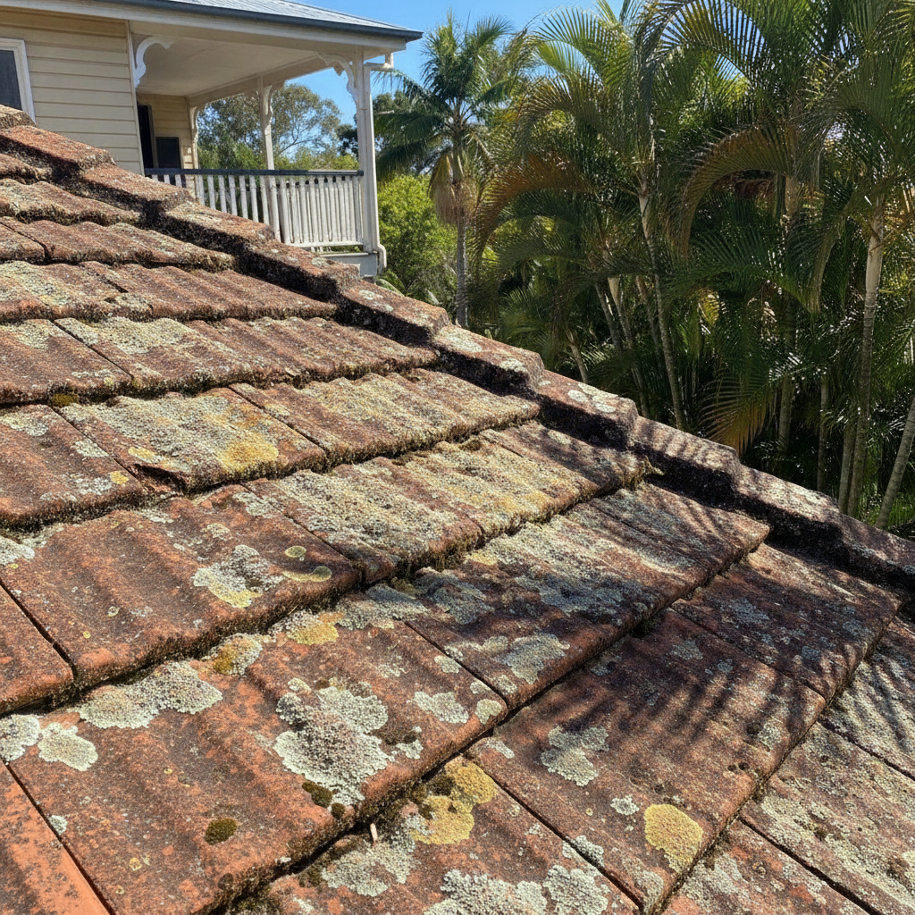 how to get rid of lichen on your roof