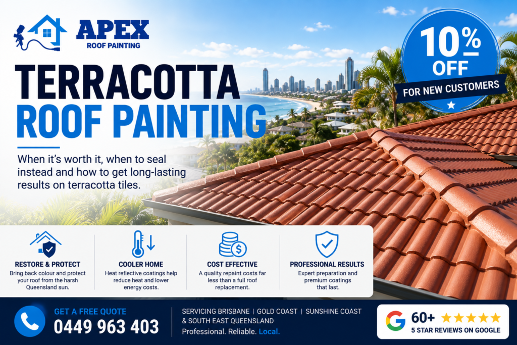 Painting Terracotta Roof Tiles